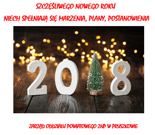 Szczęśliwego Nowego Roku - 2018!